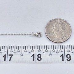 Vintage Sterling Silver 925 Cubic Zirconia Pendant Necklace 16″, 17,” 18″