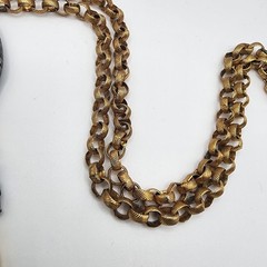 Large Vintage Retro Silver/Gold Tone ARTICULATED OWL Pendant Necklace 22″ Chain!