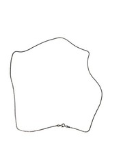 Vintage Silvertone Box Chain Spring Ring Clasp 28 inches Long
