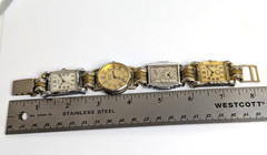 Vintage Steam Punk Wrist Watch Bracelet Unique Men’s Wrist Watches 7.75″ Long