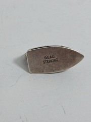 Vintage 925 Sterling Silver Beau Iron Dangle Bracelet Charm