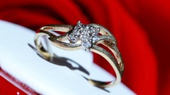 10k yellow gold ring natural diamond size 4.5 swirl vintage handmade 1.10g N3721