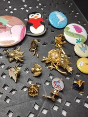 Lot Of Bird Themed Pins And Pin Back Buttons Bird Pin Lot MDTAP