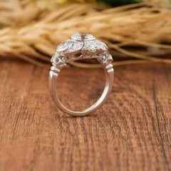 1.50 Ct Art Deco Vintage Style Lab-Created Diamond Engagement Ring In 925 Silver