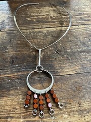 Anna Greta Eker Norway Designs Necklace Sterling Silver Norwegian vtg 2229