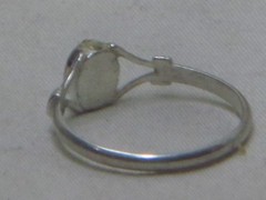 vintage sterling silver ring oval black inlay detail jewelry band 925 size 5.25