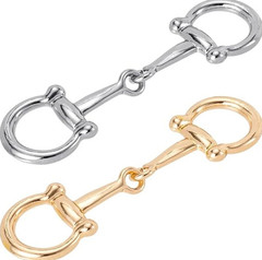 2pcs Multi-purpose Horseshoe Scarf Buckles Elegant Metal Scarf Ring Clips – NEW
