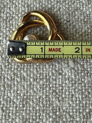 VINTAGE AAI CLASSIC GOLD KNOT WITH FAUX PEARL BROOCH PIN