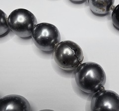 VTG CHANEL Grey Gripoix Pearl Sautoir Necklace Early 90s READ DESCRIPTION AS-IS