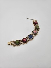 Vintage Celebrity Gold Tone Chunky Tennis Bracelet