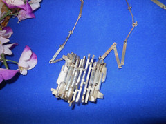 VTG REY URBAN Aage FAUSING DENMARK MODERN NECKLACE 925 STERLING SILVER 99g