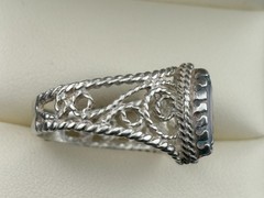 925 Sterling Silver Vintage Sky & Swiss Blue Topaz Designer Rings Sz. 8 & 8.5