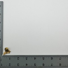 Vintage Gold Tone Ivy Leaf Lapel Pin Tie Tack Clutch Back Leaves Brooch Jewelry