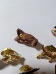 Vintage Mixed 19 Animal Enamel Pin Lot Seal Donkey Loon Bear Bee Snake Pelican