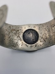 Morgan 1904 Silver Dollar Coin Cuff Bracelet 925 Thunderbird Jewelry Maker 62g