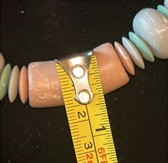 Vintage Avon Sun Bleached Chunky Necklace/Looks Like It Is Made Of Clay W/swirls