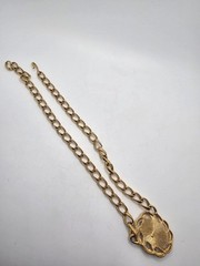 Vintage Monet White Cabochon Chunky Link Chain Necklace Classic Career