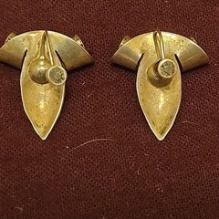 Vintage Sterling Silver 925 Clip on Screw-Back Earrings Twisted 1″ x 3/4″