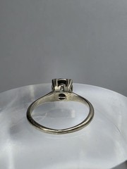 Antique Art Deco .25ct Diamond 14K White Gold Ring Sz 4 1/2 Estate Fresh