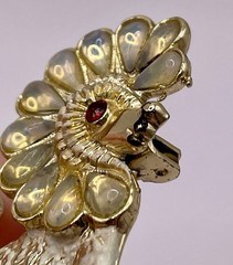 Lion Floral Mane Brooch Pin Fashion Jewlery Gold Vintage Style 1.25″Lot Of 2