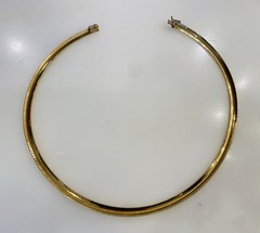 Stunning Vintage 14k Gold Omega Necklace Collar 17.75″ 39 grams