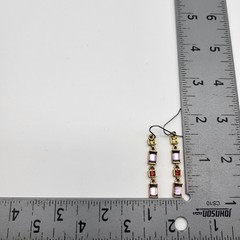 Lovely Liz Claiborne Gem tones dangle earrings pierced whimsical classic style