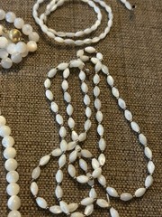 Mother Of Pearl Hand Strung Vintage Necklace Lot