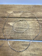 Vintage Lot Of 5- 18Kgp Bracelet & Necklace Chain Sets