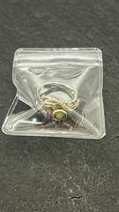 Vintage Art Nouveau Style Peridot Sterling Silver and 14K YG Vermeil Ring Size 8