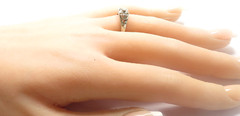 Antique Art Deco 1920’s Diamond Engagement 18KW Ring Size 8.5 UK-Q1/2 EGL USA