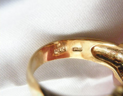 Vintage Sterling Silver 925 Gold on Huge Baguette CZ Statement Ring Size 9