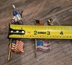 4th of July Vintage & Contemporary USA America Brooch Pins Lapel Pins