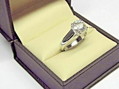 3.00Ct Round Cut Real Treated Diamond Solitaire 925 Silver Engagement Gift Ring