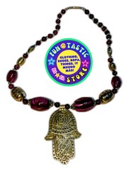 SILVER AMULET PENDANT NECKLACE VINTAGE STERLING Purple Silver color. Beadswith.