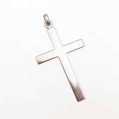 Marathon 925 Sterling Silver Vintage Prayer Cross Oxidized Charm Pendant