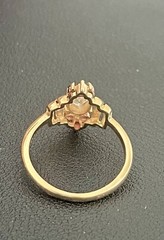 14k Yellow Gold Diamond And Ruby Ring (C33)