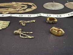 Vintage Estate Gold Silver Jewelry Lot Signed Monet Park Lane Brooch Necklace