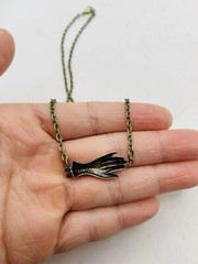 Vintage Style Victorian Elegant Ladies Cottagecore Dainty Hand 18 in Necklace