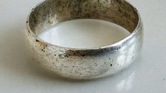Vintage 60s Wheeler Mfg Simple Sterling Silver Band Ring Size 8.5