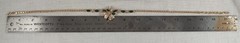 Monet Green and White Rhinestone Necklace MINT Condition! 17.5 Inches