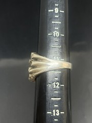 Vintage Unisex Sterling Silver 925 BRUTALIST Freeform Nugget 11.25 Ring 9.82g