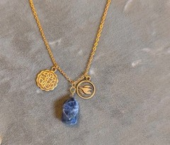 Alex And Ani Gold 3 Assorted Charms necklace