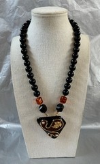 Lot of 10 Vintage Chunky Beaded Statement Necklaces Boho Chic Acrylic Resin Wood