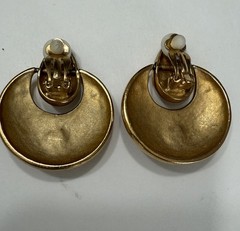 Vintage Lot Of 5 Chunky Clip On Earrings Liz Claiborne , Dubin and 3 Unsigned