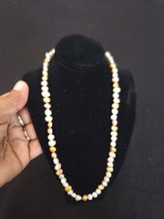 Vtg Multi Color Pearl Necklace 17 In