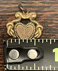 Vintage 13″Forstner 12kt. Gold Filled Woman’s/Child’s chain & pendant w/initials