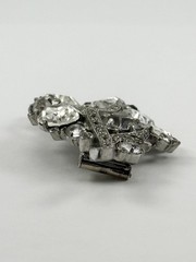 Vintage Eisenberg Original Clip W/ Clear Rhinestones