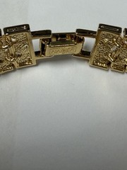 PRISTINE VINTAGE 1990s/2000s NAPIER Gold Flexible Link Bracelet NOS Original Tag