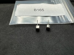 0.69g Vintage Sterling Silver 925 Small Square Stud Earrings Minimalist M