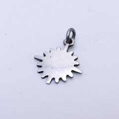 Sterling Silver 925 Blank Engravable Bracelet Charm .7″